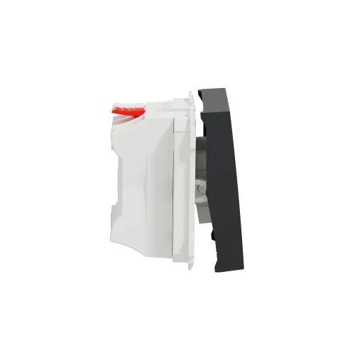 Кнопка, антрацит, 2 модуля, Unica New Schneider NU320654