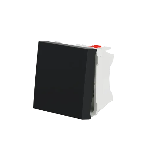 Кнопка, антрацит, 2 модуля, Unica New Schneider NU320654
