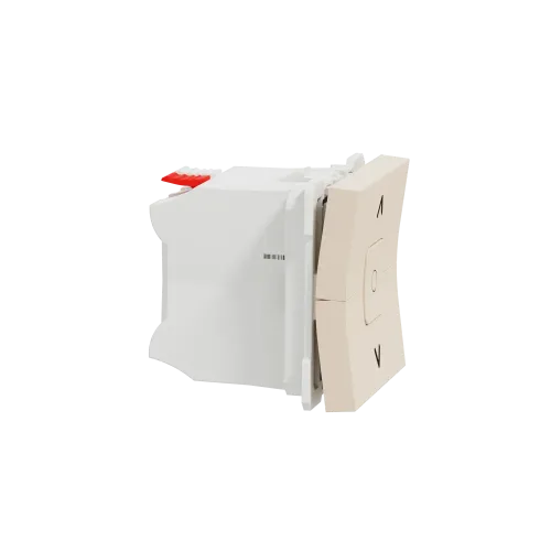 Выключатель для жалюзи 2-клавишный, бежевый, 2 модуля, Unica New Schneider NU320844