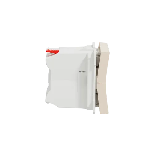 Выключатель для жалюзи 2-клавишный, бежевый, 2 модуля, Unica New Schneider NU320844