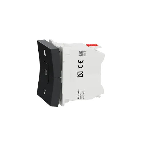 Выключатель для жалюзи 2-клавишный, антрацит, 2 модуля, Unica New Schneider NU320854