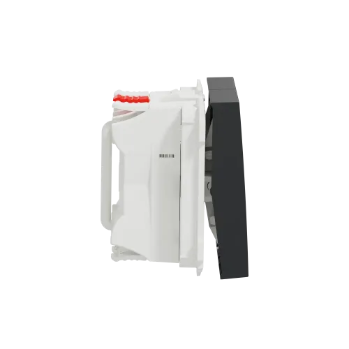 Выключатель проходной 2-клавишный, антрацит, 2 модуля, Unica New Schneider NU321354