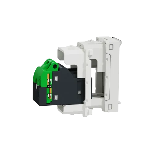 Розетка компьютерная RJ45, 5 UTP, белый, 1 модуль, Unica New Schneider NU341018