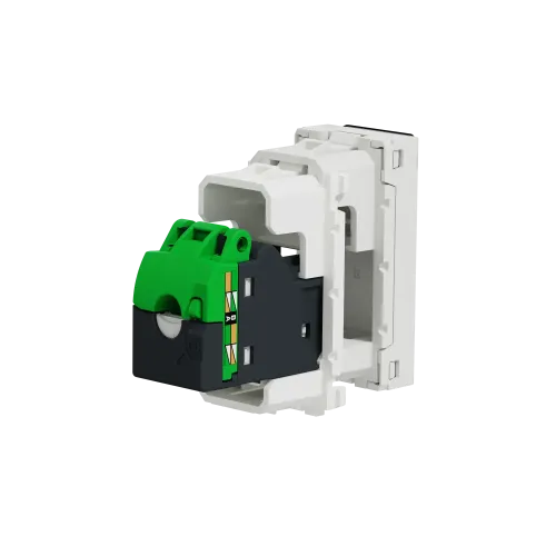 Розетка компьютерная RJ45, 5 UTP, белый, 1 модуль, Unica New Schneider NU341018