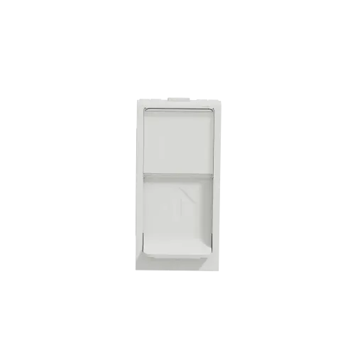 Розетка компьютерная RJ45, 5 UTP, белый, 1 модуль, Unica New Schneider NU341018