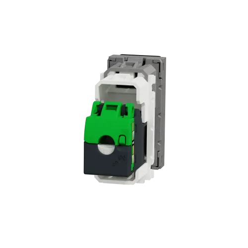 Розетка компьютерная RJ45, 5 UTP, алюминий, 1 модуль, Unica New Schneider NU341030