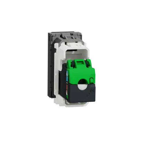 Розетка компьютерная RJ45, 5 UTP, алюминий, 1 модуль, Unica New Schneider NU341030