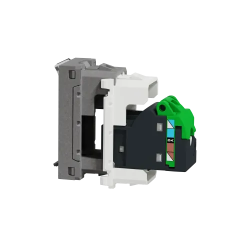 Розетка компьютерная RJ45, 5 UTP, алюминий, 1 модуль, Unica New Schneider NU341030