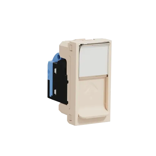 Розетка компьютерная RJ45, 5 UTP, бежевый, 1 модуль, Unica New Schneider NU341044