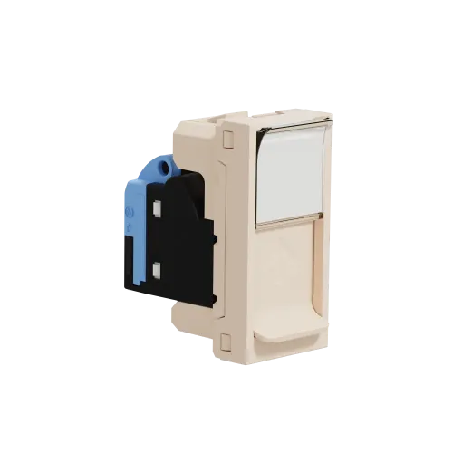 Розетка компьютерная RJ45, 5 UTP, бежевый, 1 модуль, Unica New Schneider NU341044