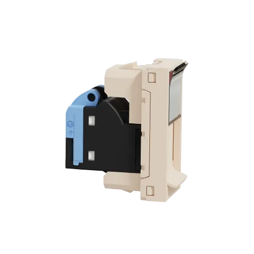 Розетка компьютерная RJ45, 5 UTP, бежевый, 1 модуль, Unica New Schneider NU341044