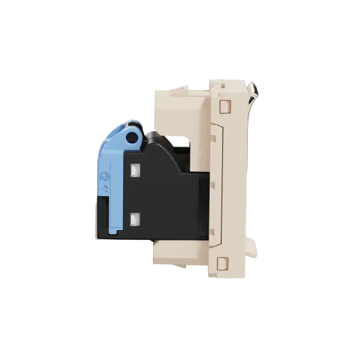 Розетка компьютерная RJ45, 5 UTP, бежевый, 1 модуль, Unica New Schneider NU341044