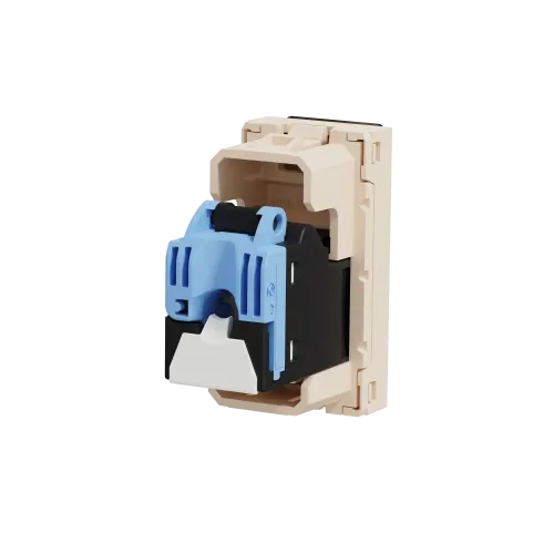 Розетка компьютерная RJ45, 5 UTP, бежевый, 1 модуль, Unica New Schneider NU341044