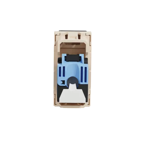 Розетка компьютерная RJ45, 5 UTP, бежевый, 1 модуль, Unica New Schneider NU341044