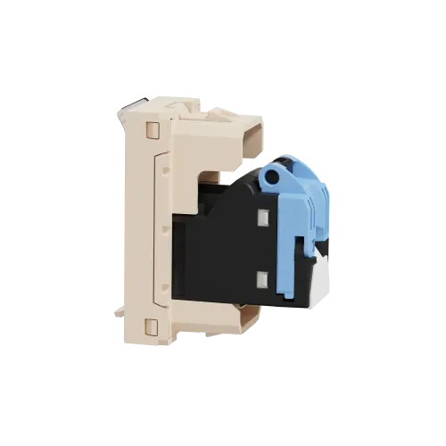 Розетка компьютерная RJ45, 5 UTP, бежевый, 1 модуль, Unica New Schneider NU341044