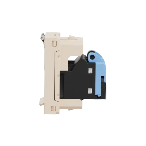 Розетка компьютерная RJ45, 5 UTP, бежевый, 1 модуль, Unica New Schneider NU341044