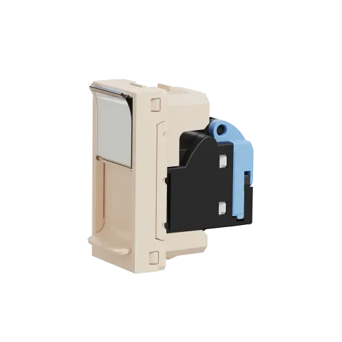 Розетка компьютерная RJ45, 5 UTP, бежевый, 1 модуль, Unica New Schneider NU341044