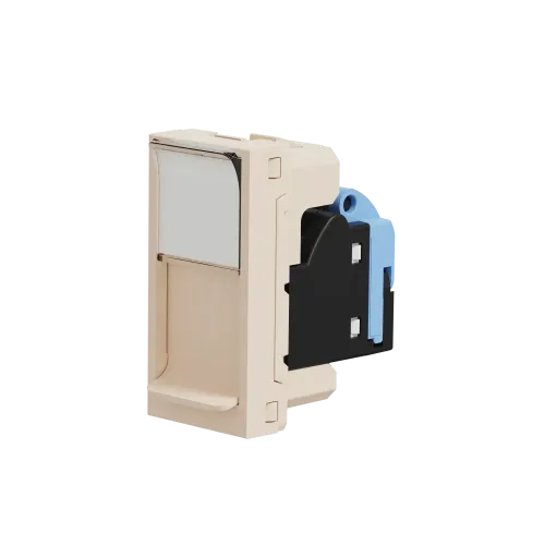 Розетка компьютерная RJ45, 5 UTP, бежевый, 1 модуль, Unica New Schneider NU341044