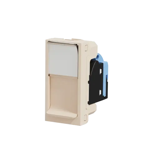 Розетка компьютерная RJ45, 5 UTP, бежевый, 1 модуль, Unica New Schneider NU341044