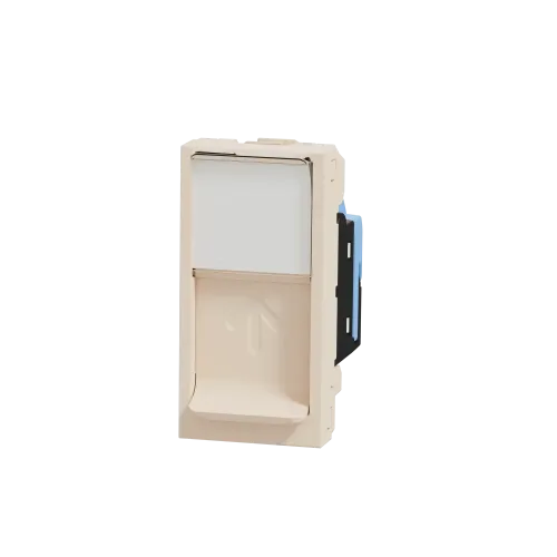 Розетка компьютерная RJ45, 5 UTP, бежевый, 1 модуль, Unica New Schneider NU341044