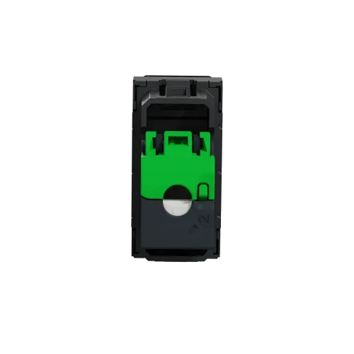 Розетка компьютерная RJ45, 5 UTP, антрацит, 1 модуль, Unica New Schneider NU341054
