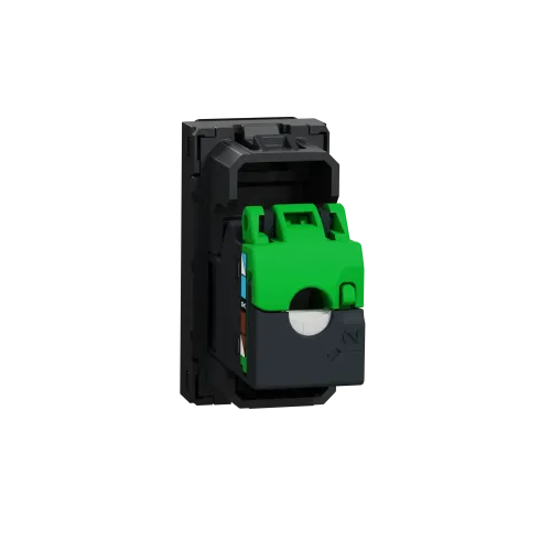 Розетка компьютерная RJ45, 5 UTP, антрацит, 1 модуль, Unica New Schneider NU341054