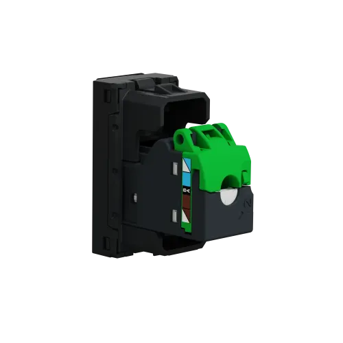 Розетка компьютерная RJ45, 5 UTP, антрацит, 1 модуль, Unica New Schneider NU341054