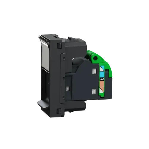 Розетка компьютерная RJ45, 5 UTP, антрацит, 1 модуль, Unica New Schneider NU341054