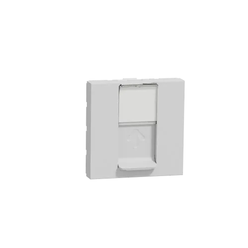Розетка компьютерная RJ45, 5, UTP, алюминий, 2 модуля, Unica New Schneider NU341130