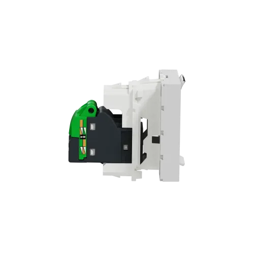 Розетка компьютерная RJ45, 5, UTP, алюминий, 2 модуля, Unica New Schneider NU341130