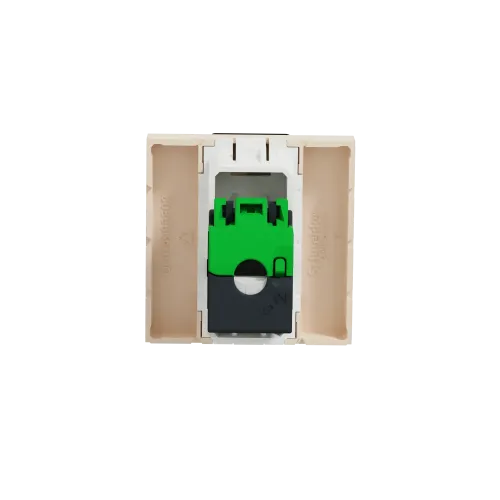 Розетка компьютерная RJ45, 5 UTP, бежевый, 2 модуля, Unica New Schneider NU341144