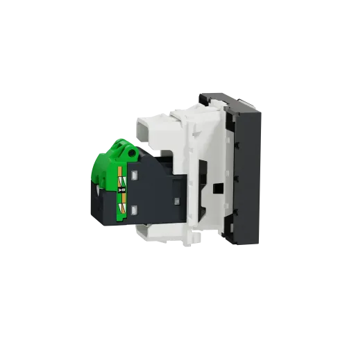 Розетка компьютерная RJ45, 5 UTP, антрацит, 2 модуля, Unica New Schneider NU341154