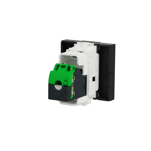 Розетка компьютерная RJ45, 5 UTP, антрацит, 2 модуля, Unica New Schneider NU341154