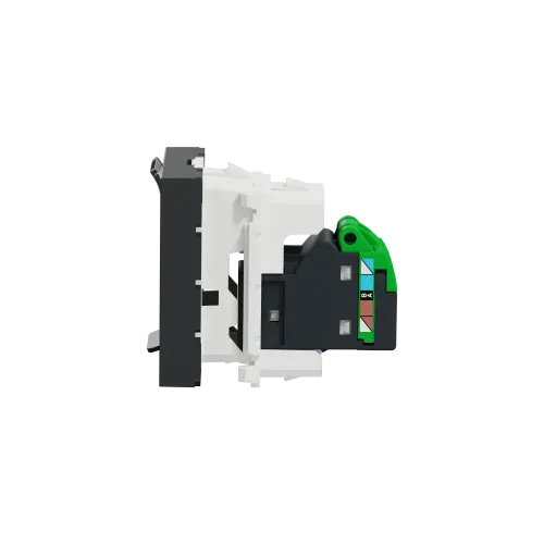 Розетка компьютерная RJ45, 5 UTP, антрацит, 2 модуля, Unica New Schneider NU341154