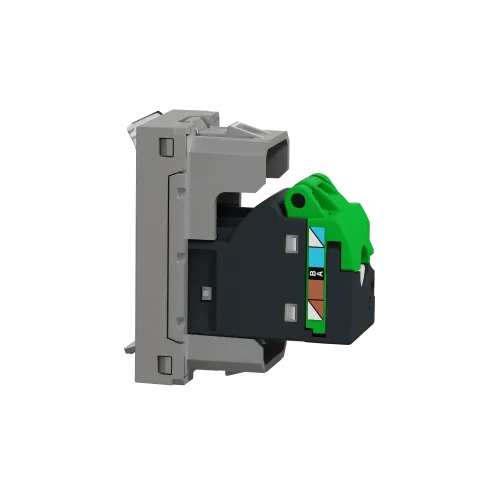 Розетка компьютерная RJ45, 5, STP, алюминий, 1 модуль, Unica New Schneider NU341230