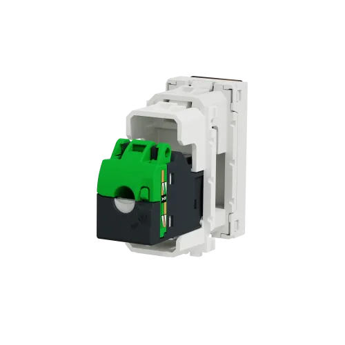 Розетка компьютерная RJ45, 6, UTP, белый, 1 модуль, Unica New Schneider NU341418