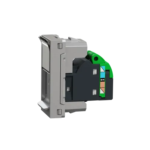 Розетка компьютерная RJ45, 6 UTP, алюминий, 1 модуль, Unica New Schneider NU341430