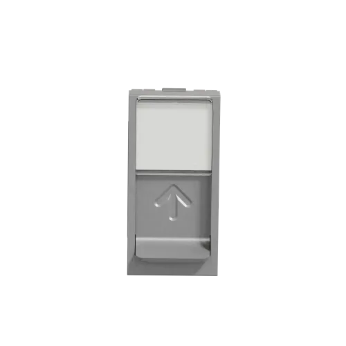 Розетка компьютерная RJ45, 6 UTP, алюминий, 1 модуль, Unica New Schneider NU341430