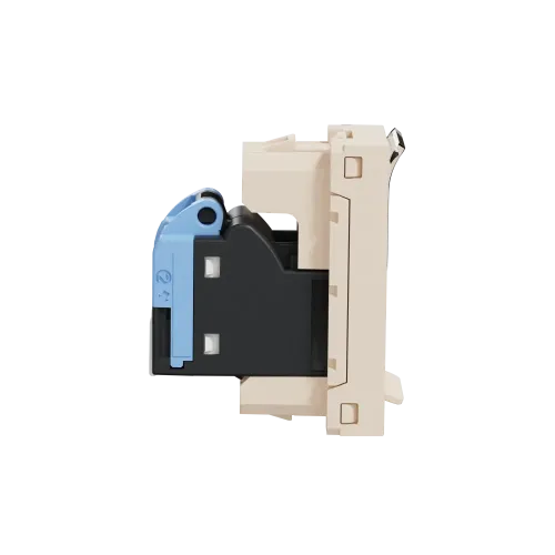 Розетка компьютерная RJ45, 6, UTP, бежевый, 1 модуль, Unica New Schneider NU341444