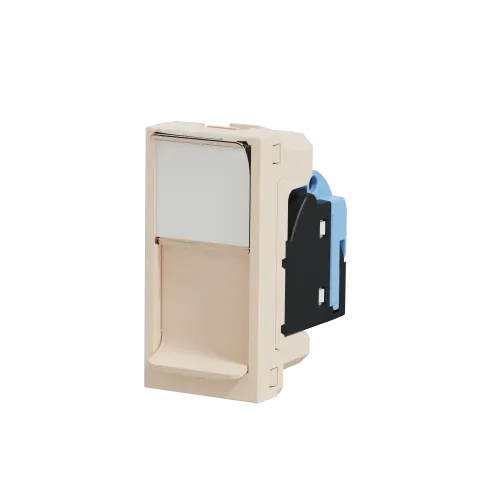 Розетка компьютерная RJ45, 6, UTP, бежевый, 1 модуль, Unica New Schneider NU341444