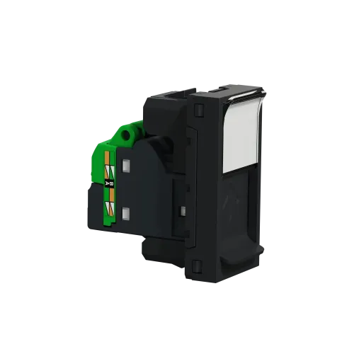 Розетка компьютерная RJ45, 6 UTP, антрацит, 1 модуль, Unica New Schneider NU341454