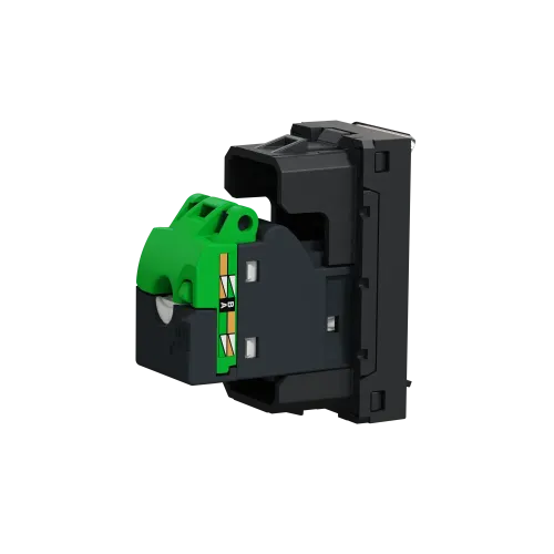 Розетка компьютерная RJ45, 6 UTP, антрацит, 1 модуль, Unica New Schneider NU341454