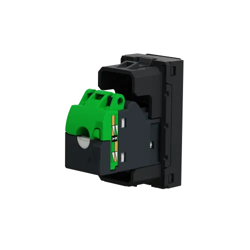 Розетка компьютерная RJ45, 6 UTP, антрацит, 1 модуль, Unica New Schneider NU341454