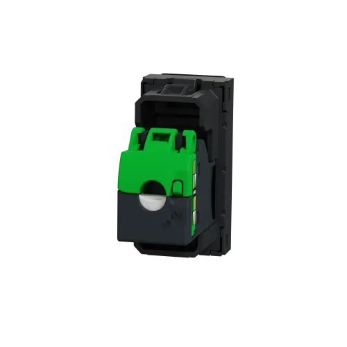 Розетка компьютерная RJ45, 6 UTP, антрацит, 1 модуль, Unica New Schneider NU341454