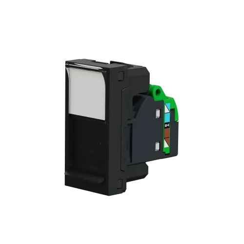 Розетка компьютерная RJ45, 6 UTP, антрацит, 1 модуль, Unica New Schneider NU341454