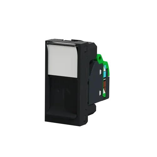Розетка компьютерная RJ45, 6 UTP, антрацит, 1 модуль, Unica New Schneider NU341454