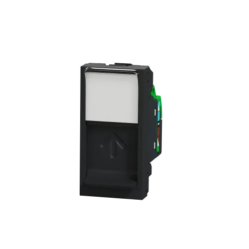 Розетка компьютерная RJ45, 6 UTP, антрацит, 1 модуль, Unica New Schneider NU341454