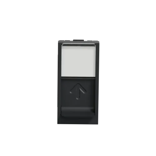 Розетка компьютерная RJ45, 6 UTP, антрацит, 1 модуль, Unica New Schneider NU341454
