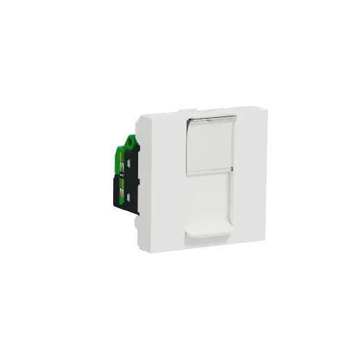Розетка компьютерная RJ45, 6 UTP, белый, 2 модуля, Unica New Schneider NU341518