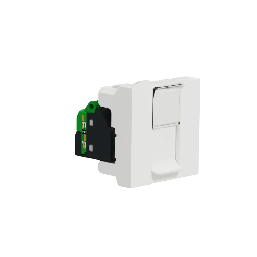 Розетка компьютерная RJ45, 6 UTP, белый, 2 модуля, Unica New Schneider NU341518
